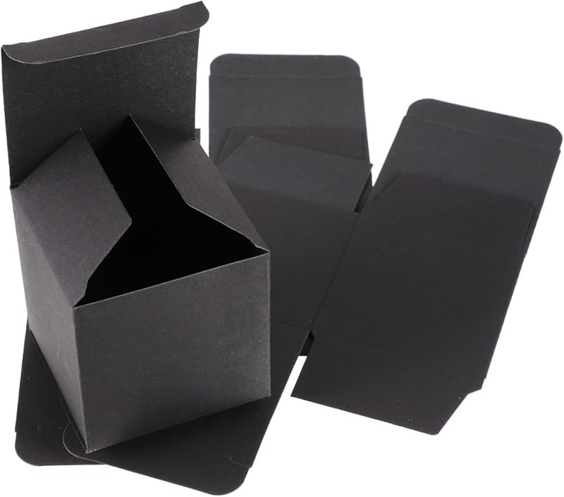 FOMIYES 20Pcs Black Favor Boxes for Wedding Party Candy Cookies Packaging - Image 1